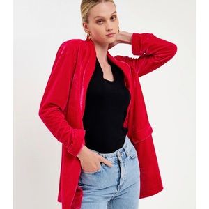 Endless rose velvet blazer
